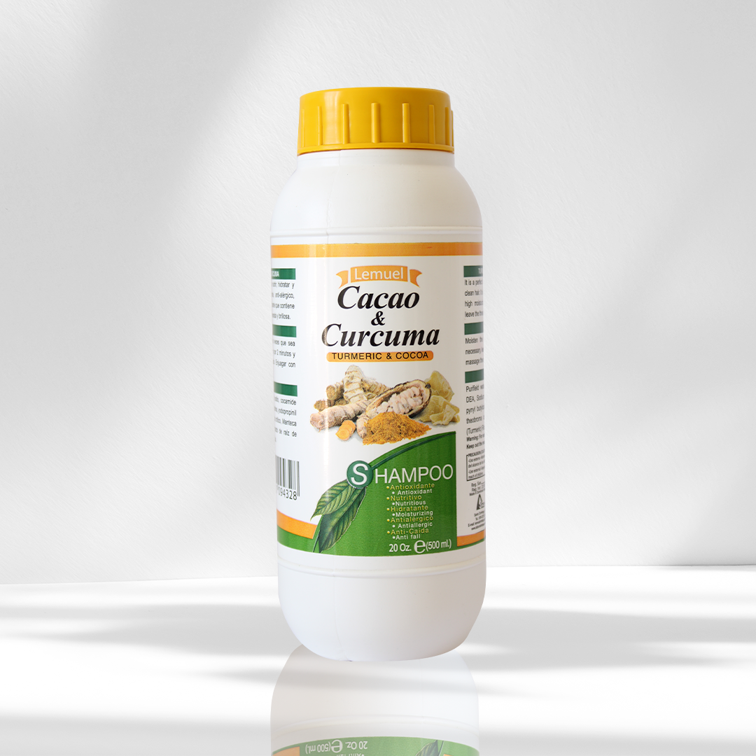 Shampoo Cacao y Cúrcuma